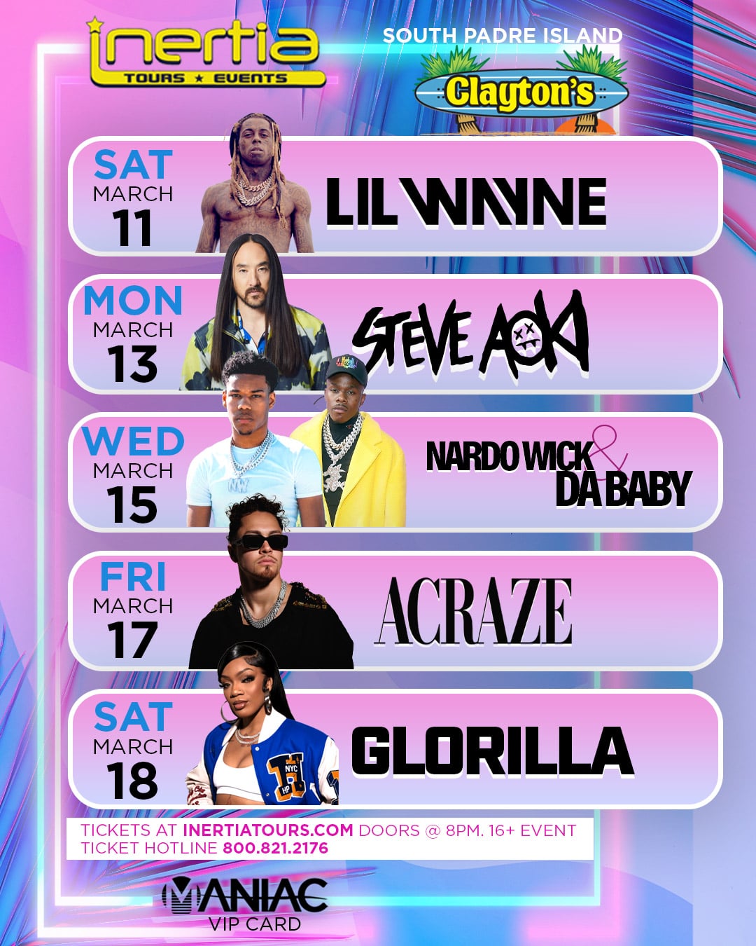 Spring Break Concerts South Padre Island